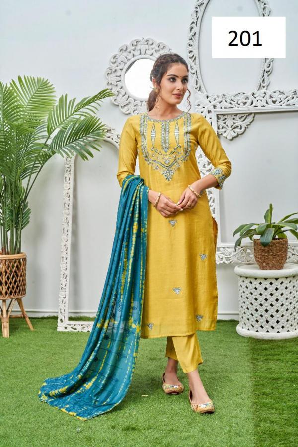 Suhani 201 Designer Wear  Silk Designer Ready Made Collection